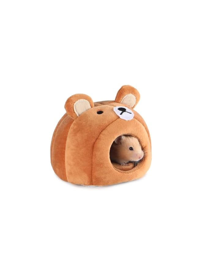 Cave Bed, Warm Cozy Pet House 16×16×13cm, Soft Sleeping Nest for Hamsters, Rabbits, Mice and Small Animals - Image 1